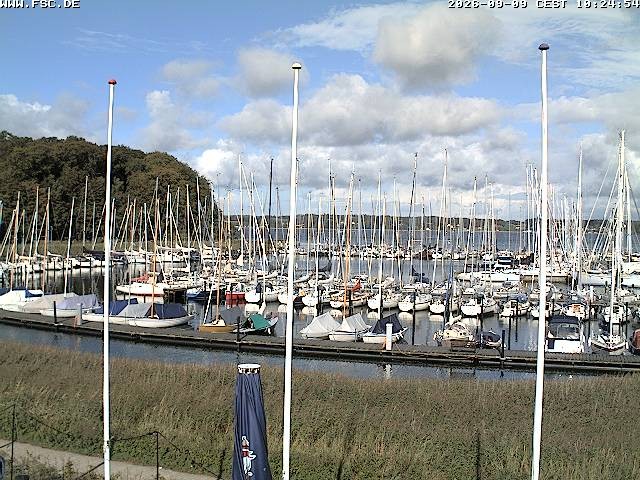 Archiv Foto Webcam Yachthafen Flensburg