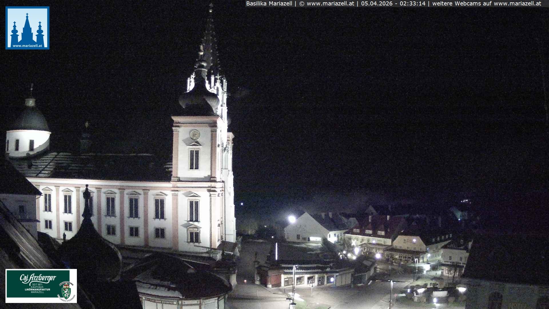 Archived image Webcam Mariazell Basilica
