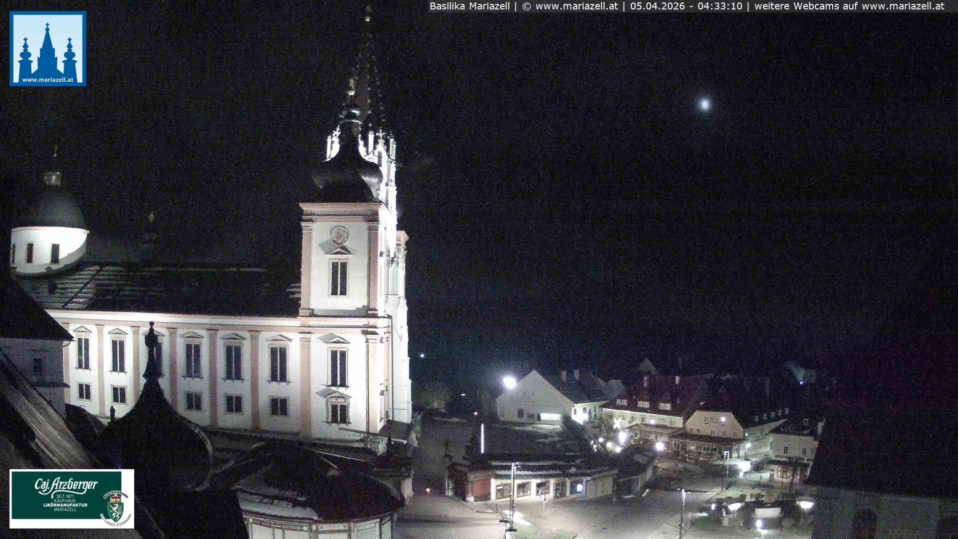 Archived image Webcam Mariazell Basilica