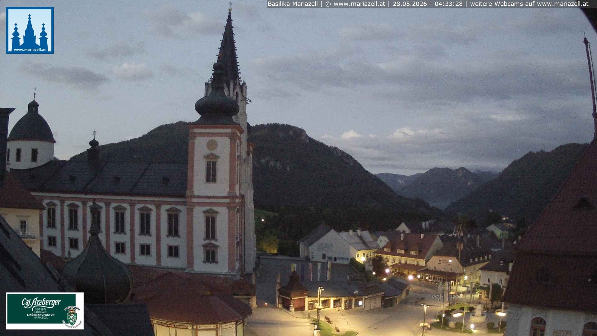 Archived image Webcam Mariazell Basilica