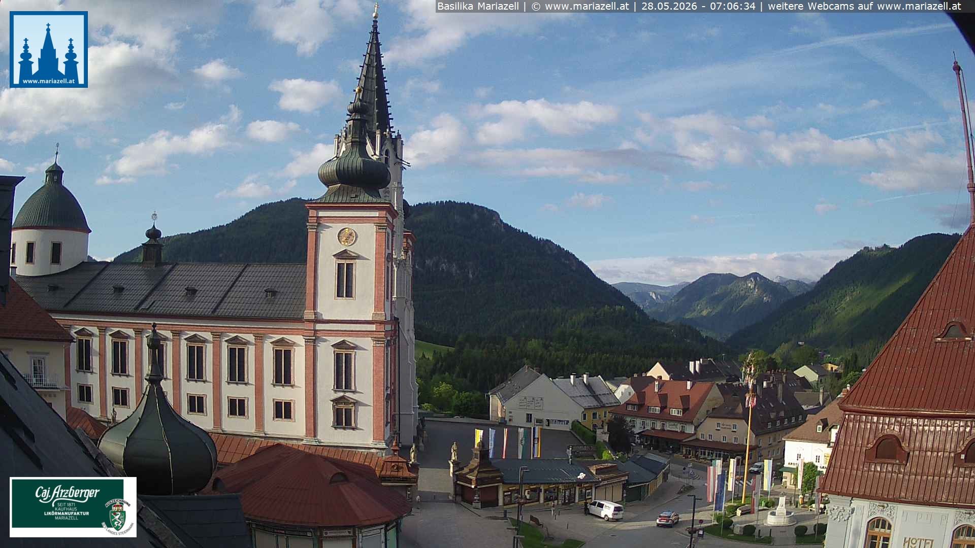 Archived image Webcam Mariazell Basilica