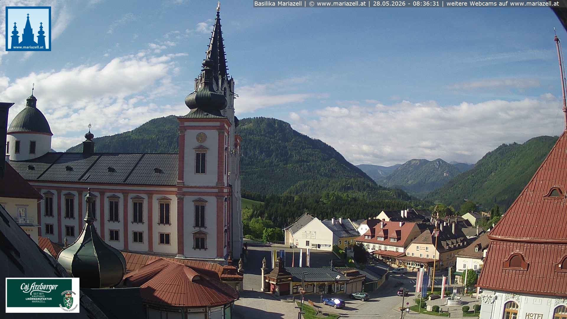 Archived image Webcam Mariazell Basilica