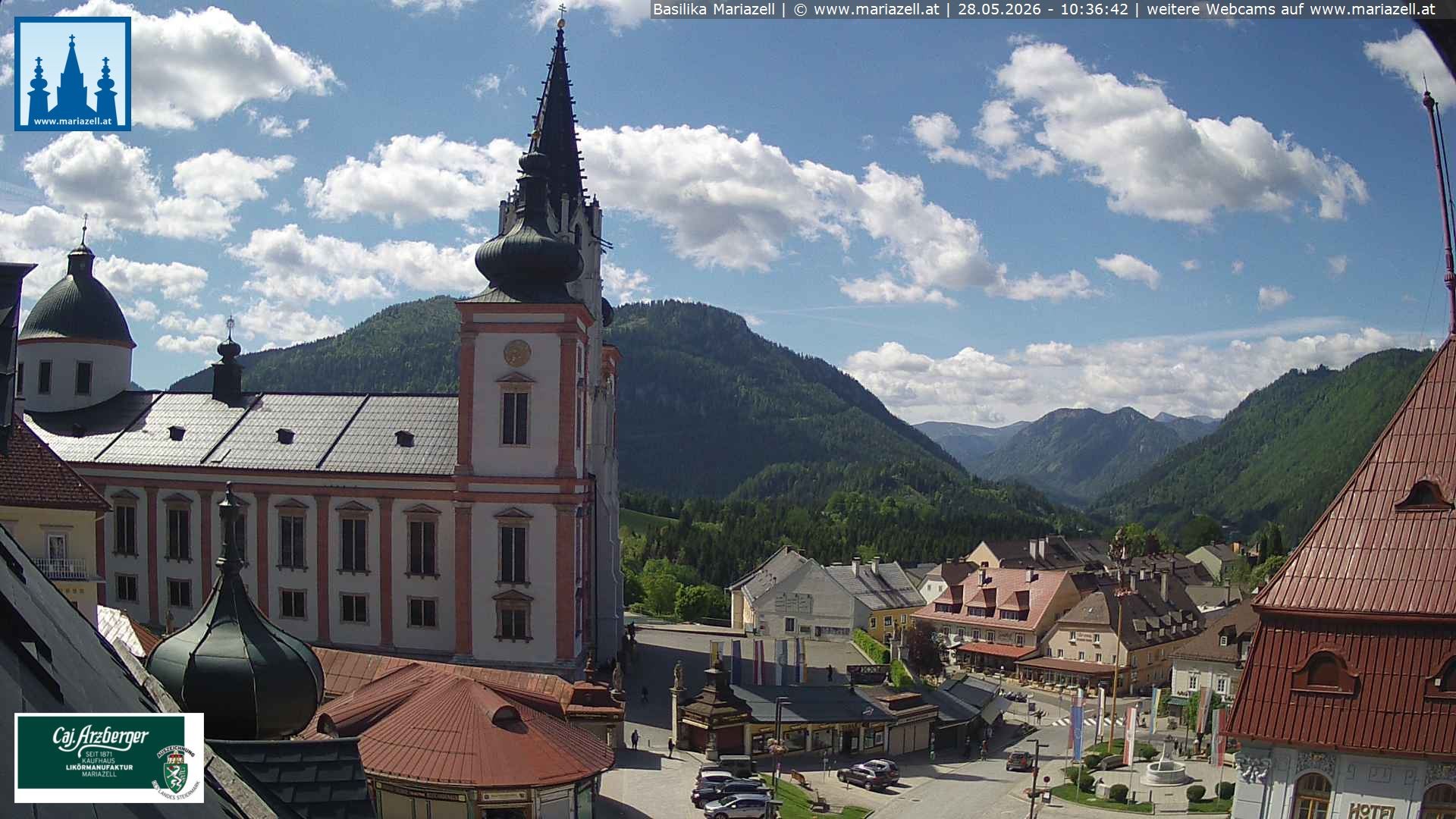 Archived image Webcam Mariazell Basilica
