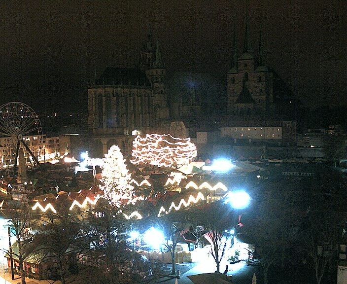 Archiv Foto Webcam Erfurter Domplatz