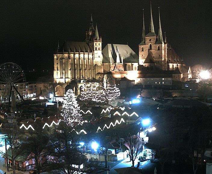 Archiv Foto Webcam Erfurter Domplatz