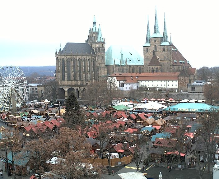 Archiv Foto Webcam Erfurter Domplatz