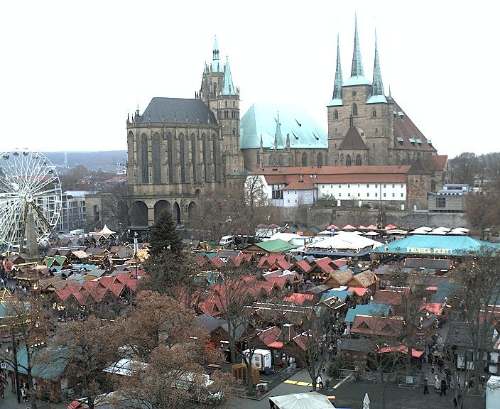 Archiv Foto Webcam Erfurter Domplatz