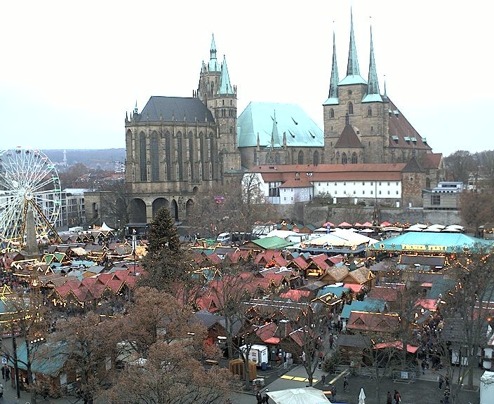 Archiv Foto Webcam Erfurter Domplatz