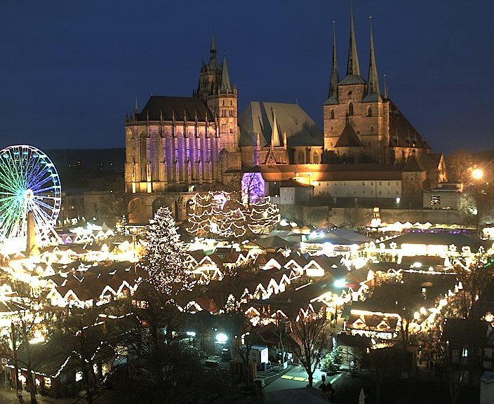 Archiv Foto Webcam Erfurter Domplatz