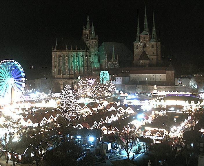 Archiv Foto Webcam Erfurter Domplatz