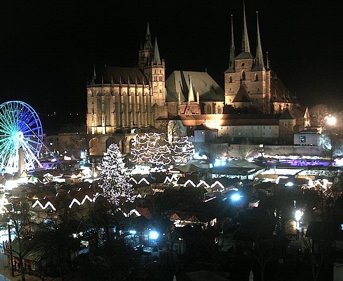 Archiv Foto Webcam Erfurter Domplatz