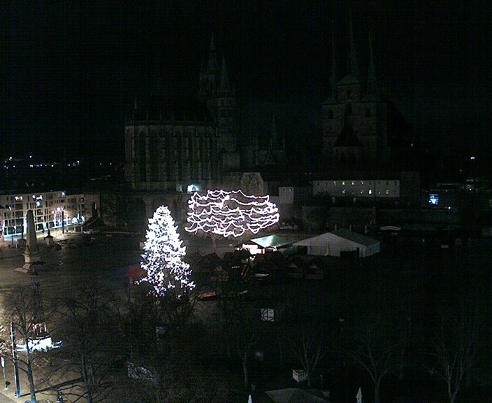 Archiv Foto Webcam Erfurter Domplatz