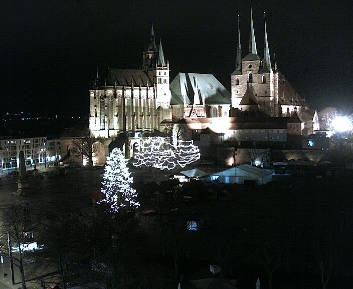 Archiv Foto Webcam Erfurter Domplatz