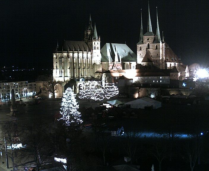 Archiv Foto Webcam Erfurter Domplatz
