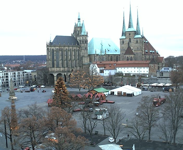 Archiv Foto Webcam Erfurter Domplatz