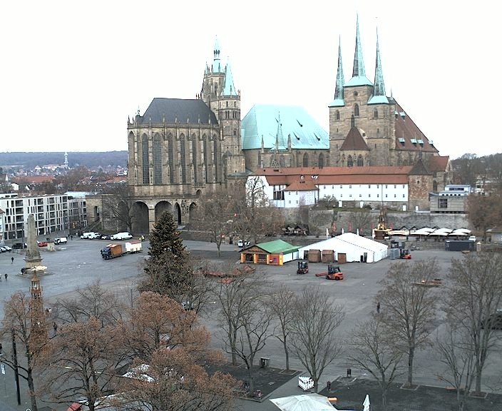 Archiv Foto Webcam Erfurter Domplatz