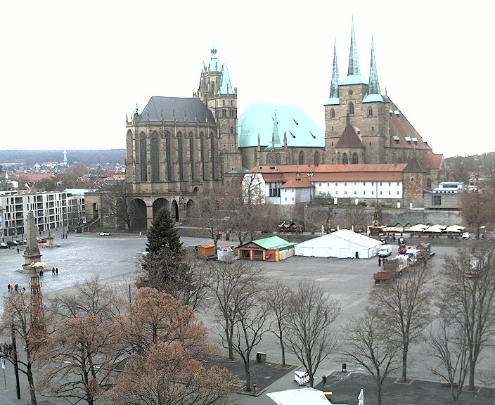 Archiv Foto Webcam Erfurter Domplatz