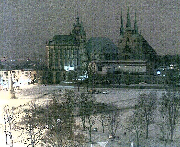 Archiv Foto Webcam Erfurter Domplatz