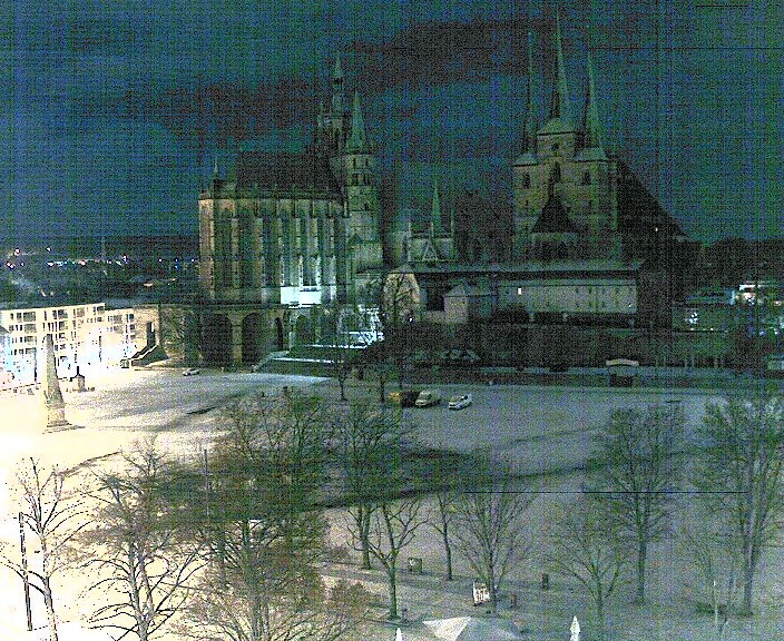 Archiv Foto Webcam Erfurter Domplatz