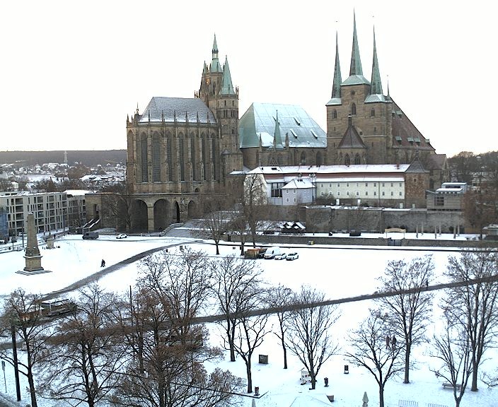 Archiv Foto Webcam Erfurter Domplatz