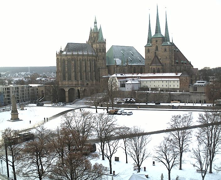 Archiv Foto Webcam Erfurter Domplatz