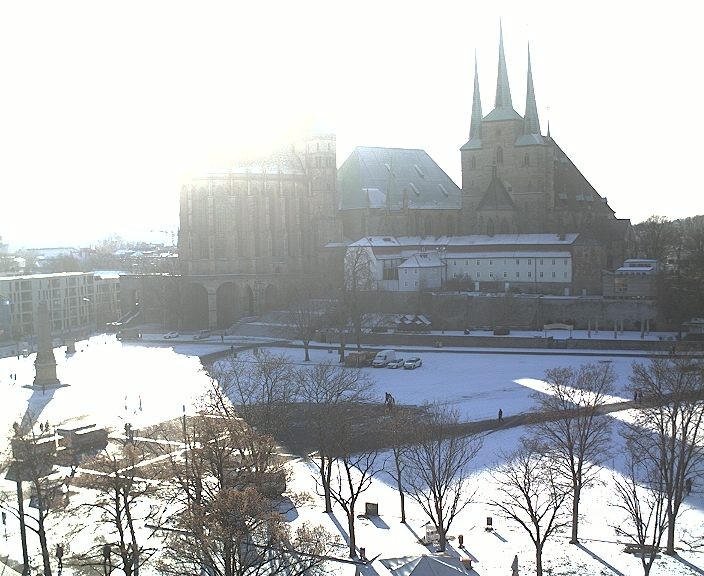 Archiv Foto Webcam Erfurter Domplatz
