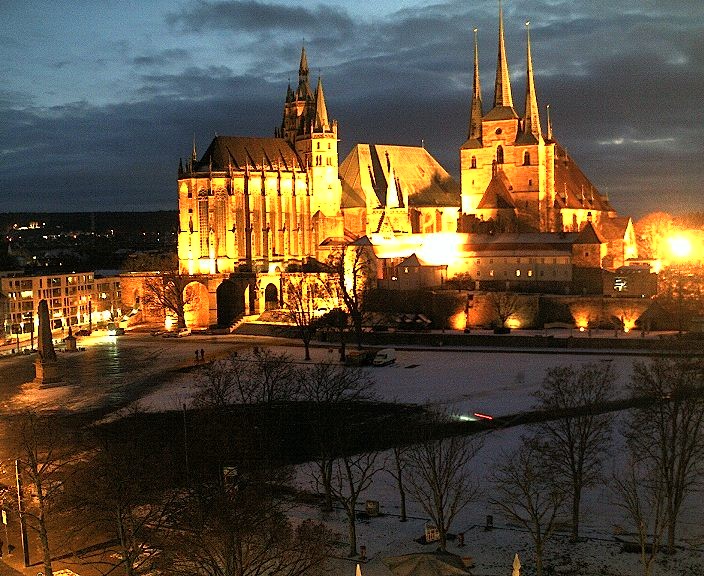 Archiv Foto Webcam Erfurter Domplatz