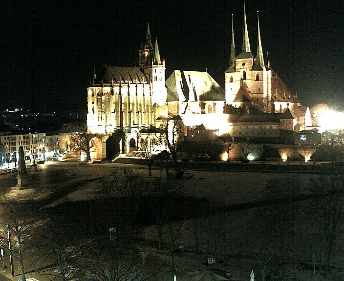 Archiv Foto Webcam Erfurter Domplatz