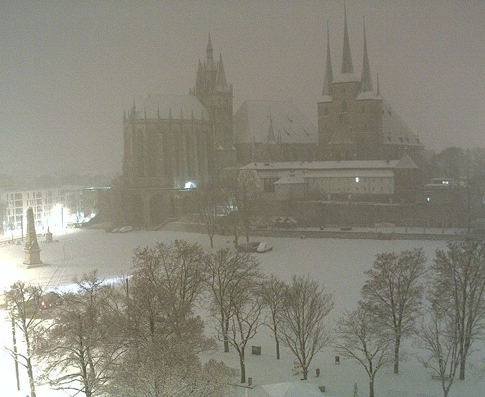Archiv Foto Webcam Erfurter Domplatz