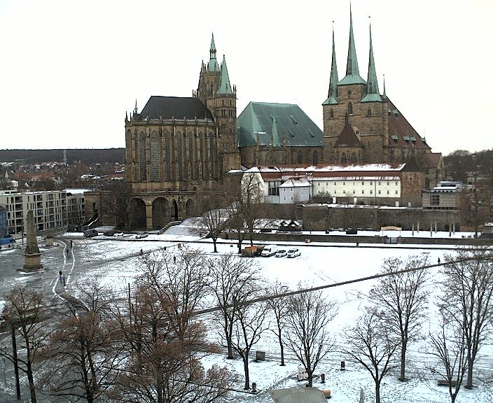 Archiv Foto Webcam Erfurter Domplatz