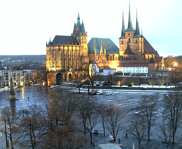 Archiv Foto Webcam Erfurter Domplatz