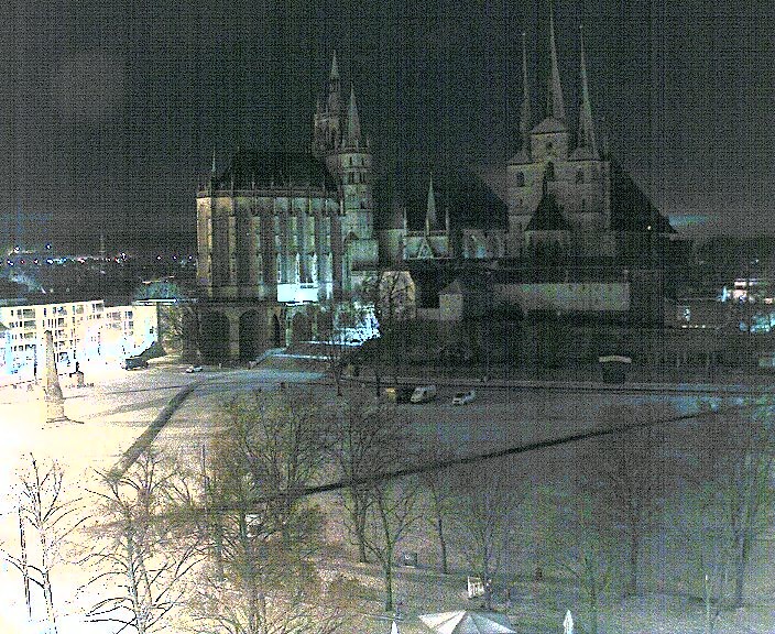Archiv Foto Webcam Erfurter Domplatz