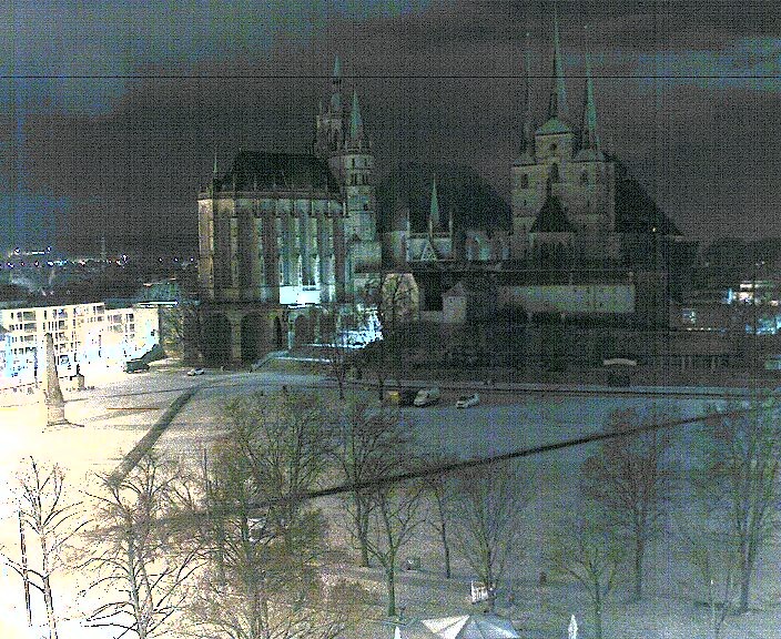 Archiv Foto Webcam Erfurter Domplatz