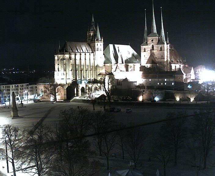 Archiv Foto Webcam Erfurter Domplatz