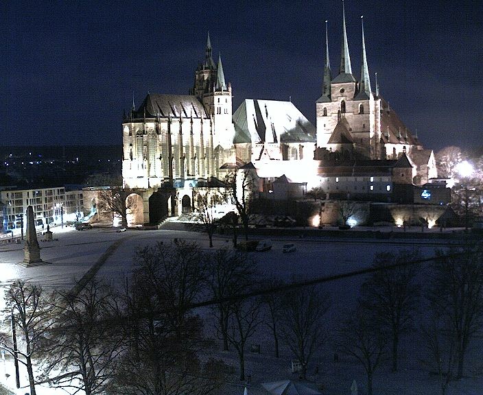 Archiv Foto Webcam Erfurter Domplatz