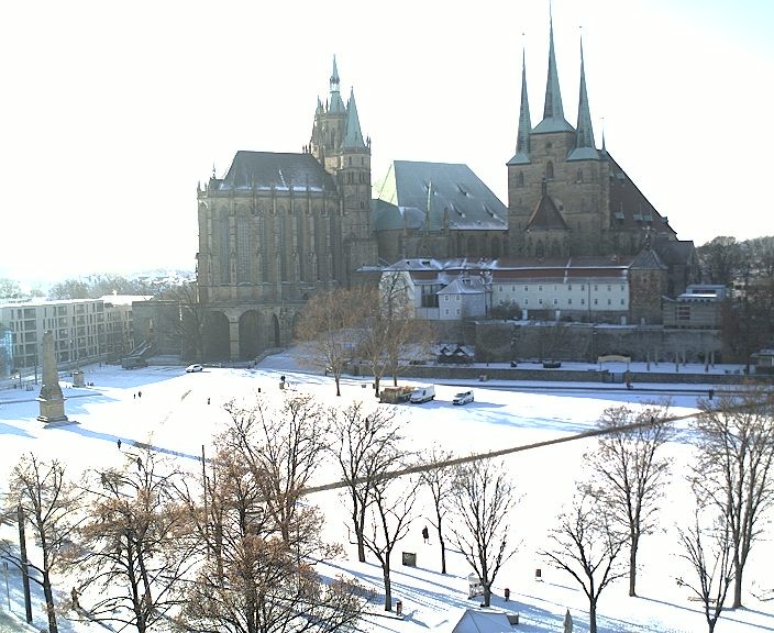 Archiv Foto Webcam Erfurter Domplatz