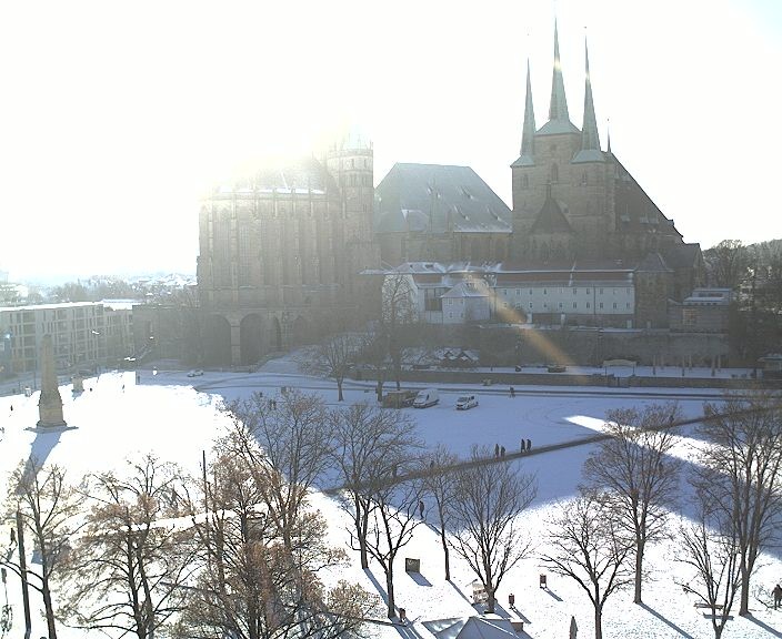 Archiv Foto Webcam Erfurter Domplatz