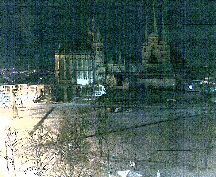Archiv Foto Webcam Erfurter Domplatz