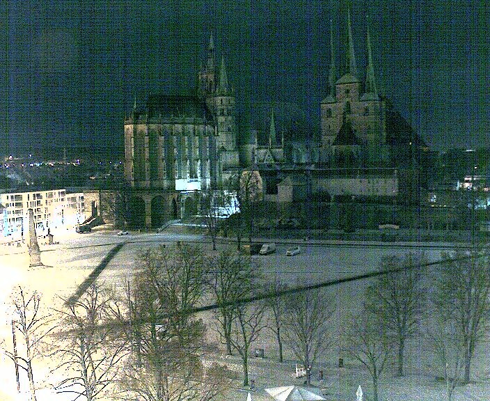 Archiv Foto Webcam Erfurter Domplatz