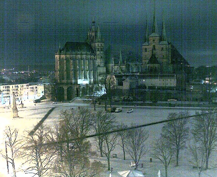 Archiv Foto Webcam Erfurter Domplatz