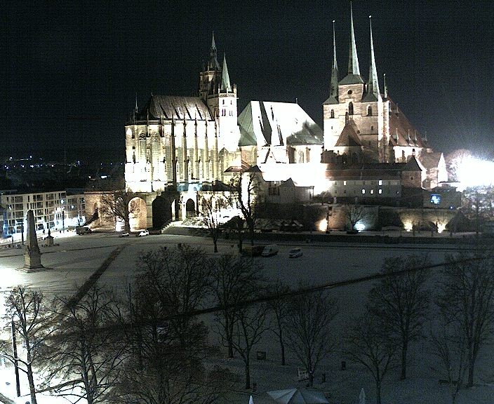 Archiv Foto Webcam Erfurter Domplatz