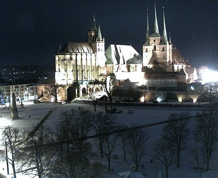 Archiv Foto Webcam Erfurter Domplatz