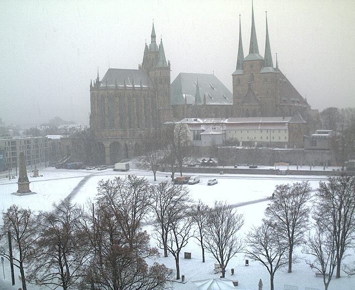 Archiv Foto Webcam Erfurter Domplatz