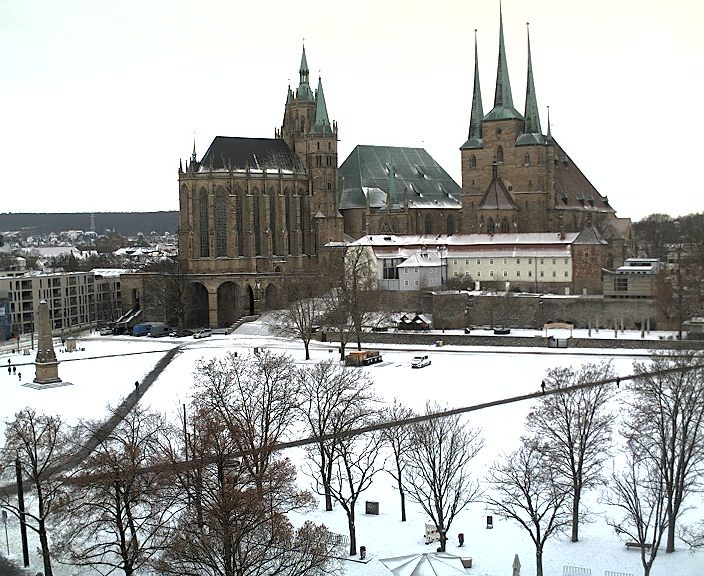 Archiv Foto Webcam Erfurter Domplatz
