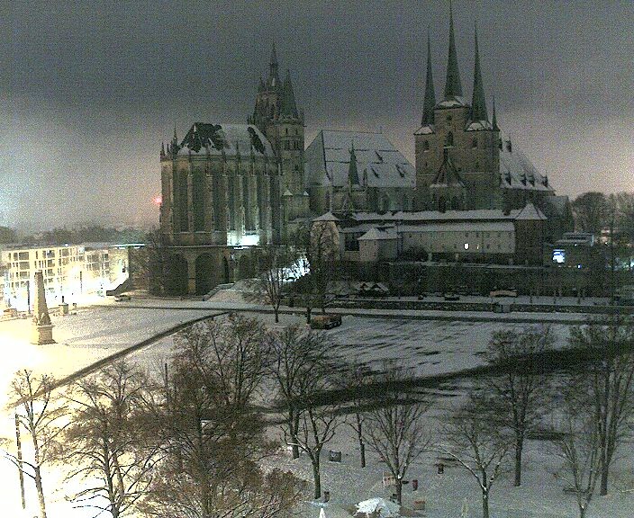 Archiv Foto Webcam Erfurter Domplatz
