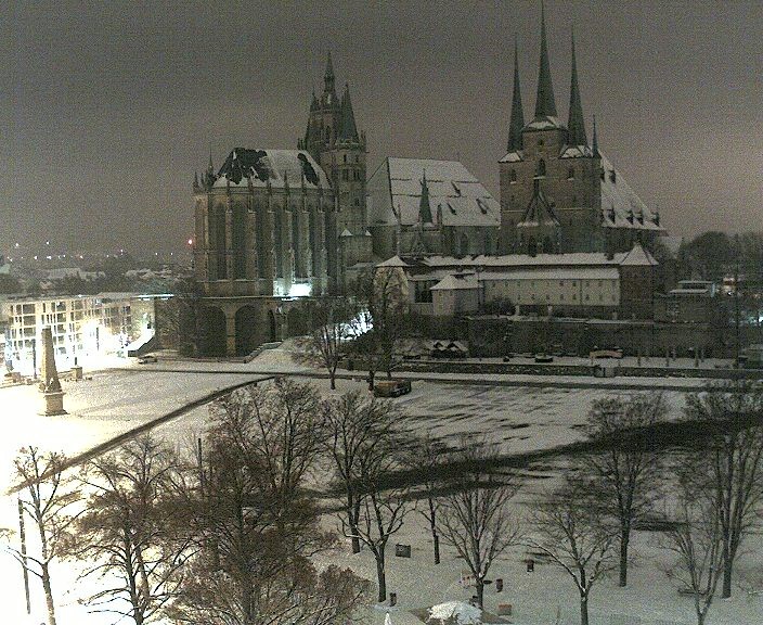 Archiv Foto Webcam Erfurter Domplatz