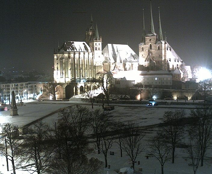 Archiv Foto Webcam Erfurter Domplatz