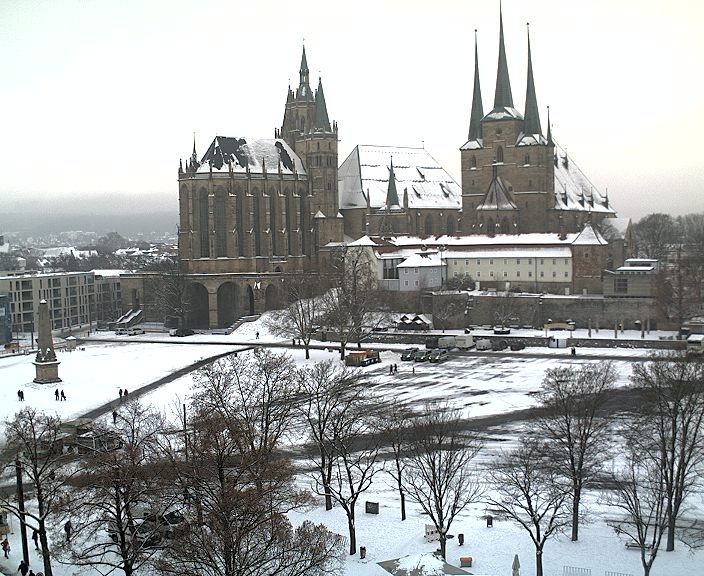 Archiv Foto Webcam Erfurter Domplatz