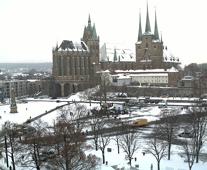 Archiv Foto Webcam Erfurter Domplatz