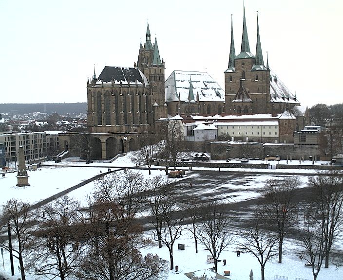 Archiv Foto Webcam Erfurter Domplatz